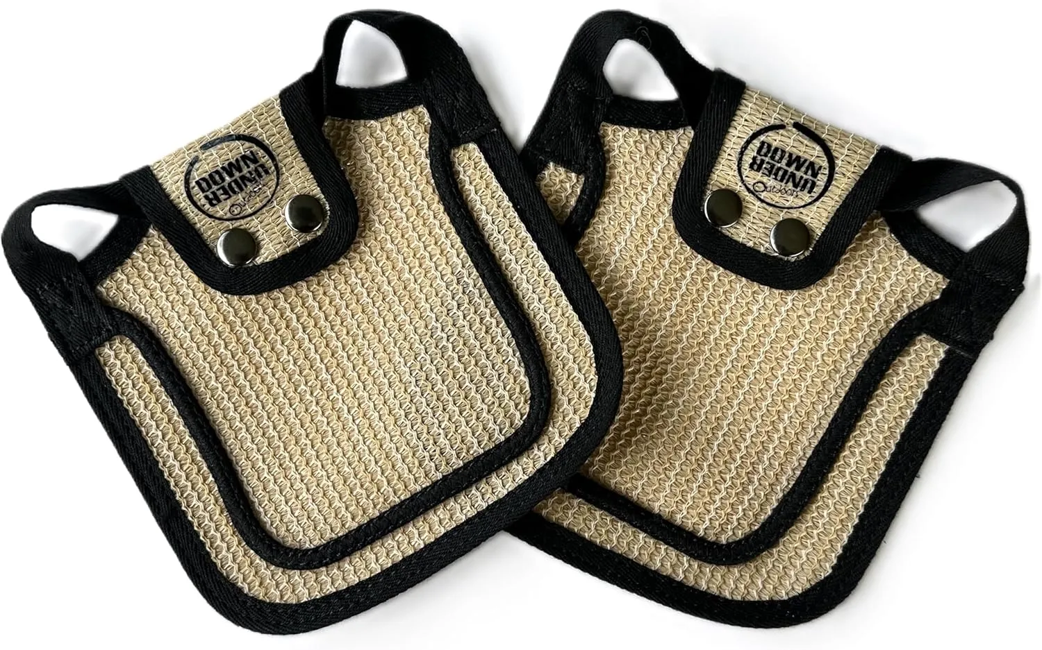 DOWN UNDER OUTDOORS 2 Pack Small Chicken Saddles for Bantams and Young Birds, Includes Shoulder Covers (Sand Mesh)…