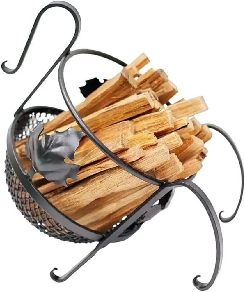 Durable Fatwood Caddy for Fireplace and Fire Pit Storage Organizer for Fatwood Kindling and Fire Starters Portable Weather Resistant Firestarter Holder