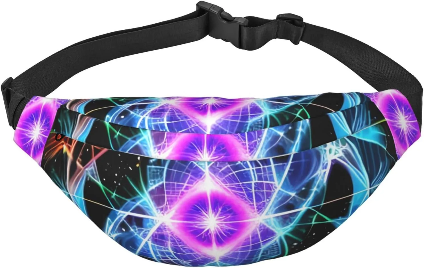 Eight Dimensional Space Men'S And Women'S Waist Pack, Crossbody Bag With Adjustable Belt For Running, Traveling, Sports, Hiking