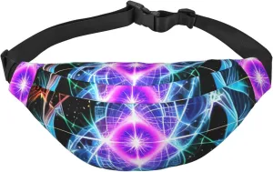 Eight Dimensional Space Men'S And Women'S Waist Pack, Crossbody Bag With Adjustable Belt For Running, Traveling, Sports, Hiking