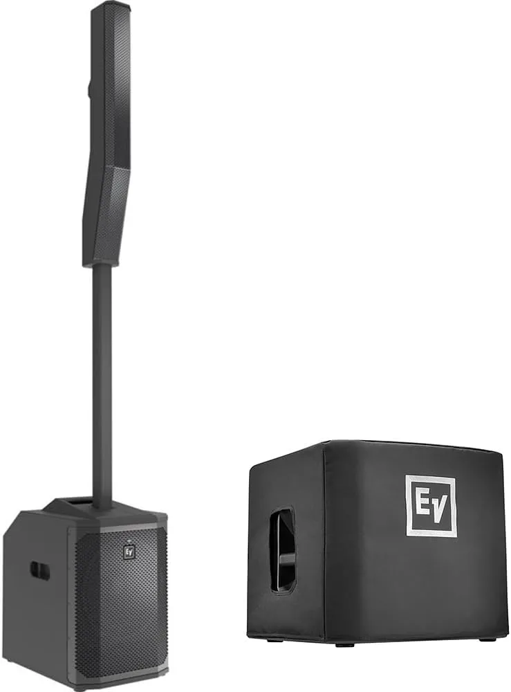 Electro-Voice Evolve 50M Portable 1000W Subwoofer and Column Speaker Kit with Bluetooth (Black)