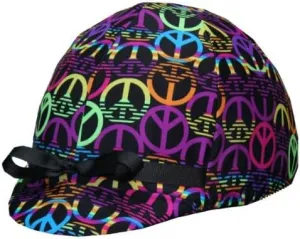 Equestrian Riding Helmet Cover - Peace