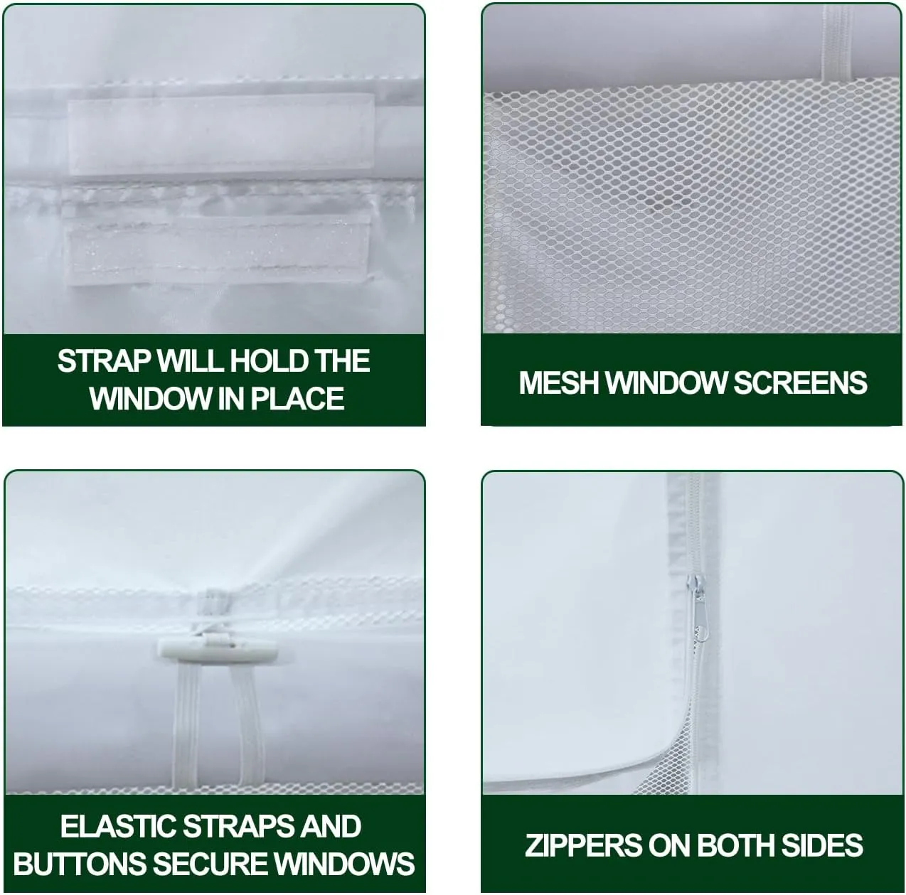 Eurmax USA Full Zippered Walls for 10 x 10 Easy Pop Up Canopy Tent,Enclosure Sidewall Kit with Roller Up Mesh Window and Door 4 Walls ONLY,NOT Including Frame and Top（Navy Blue）