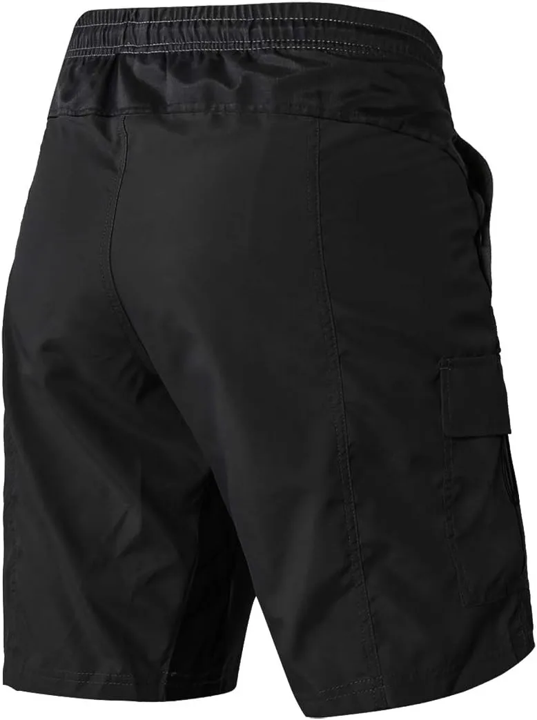 EZRUN Men's 3D Padded Mountain Bike Shorts Lightweight MTB Cycling Shorts