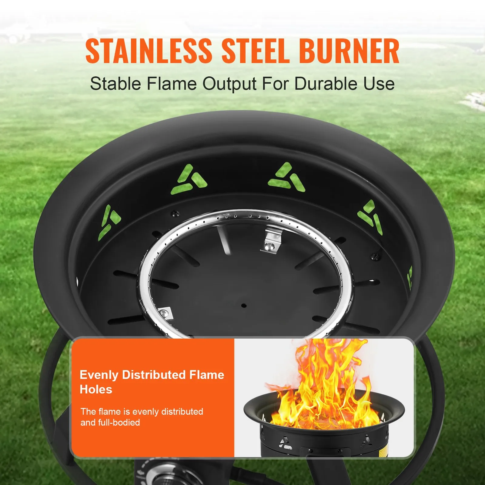 (FINAL PRICES ARE LOWER ON OUR SITE!) VEVOR Propane Fire Pit 19 Outdoor Portable Gas Fire Pit for Heating 58000 BTU
