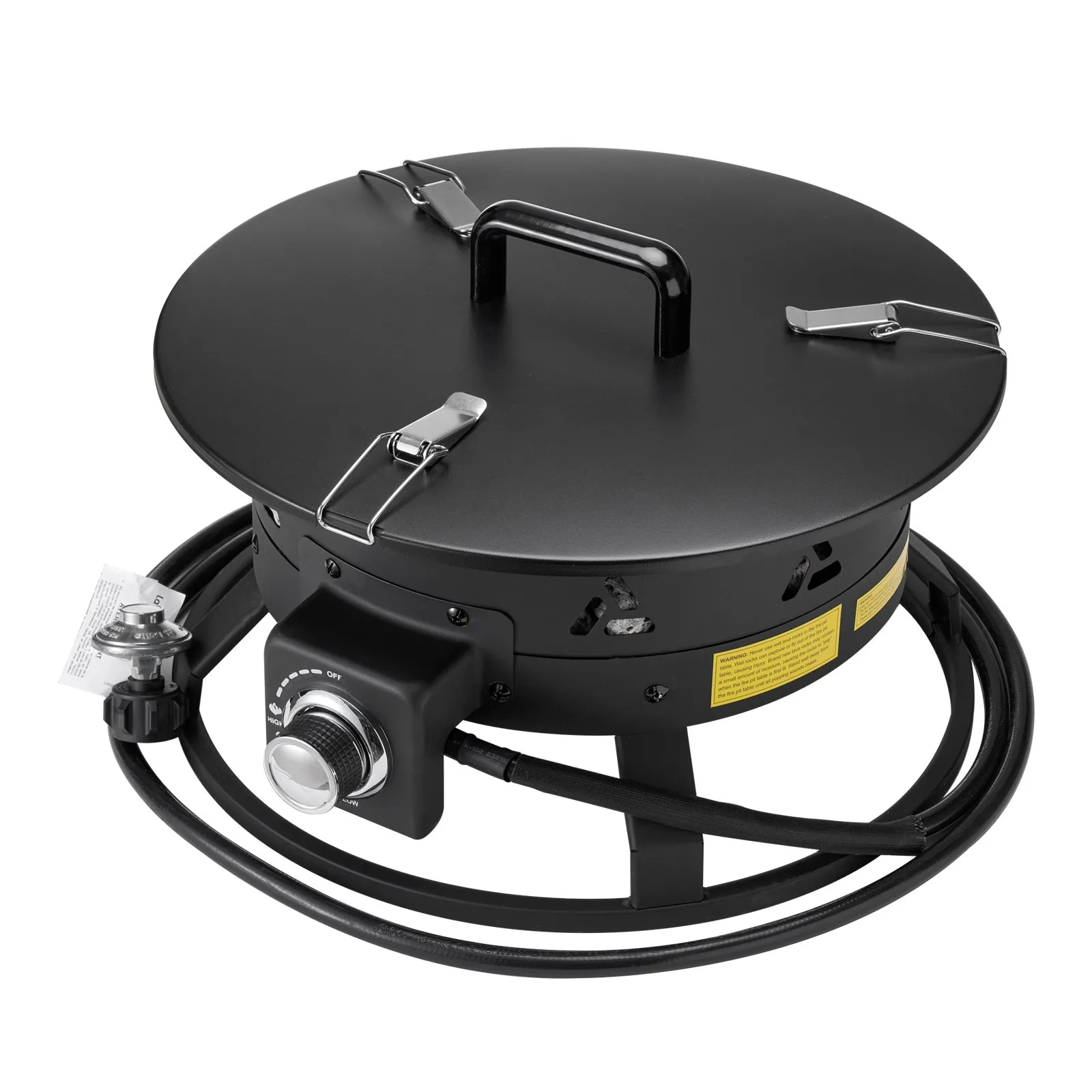 (FINAL PRICES ARE LOWER ON OUR SITE!) VEVOR Propane Fire Pit 19 Outdoor Portable Gas Fire Pit for Heating 58000 BTU