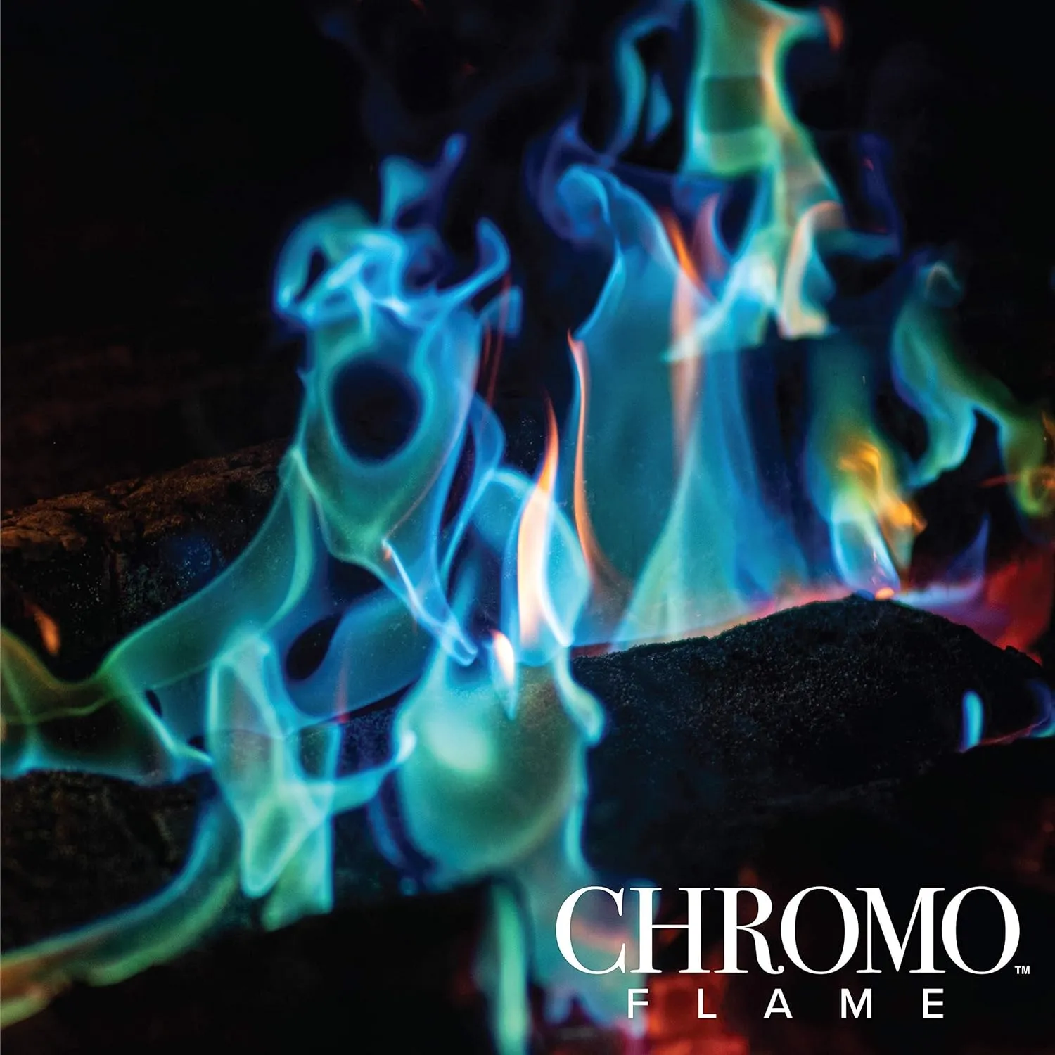 Fire Color Changing Packets for Fire Pit, Campfire, Bonfire, Outdoor Fireplace | Magic, Colorful, Rainbow, Mystic Flames | 24 oz Total, 12-2 oz Jumbo Packets