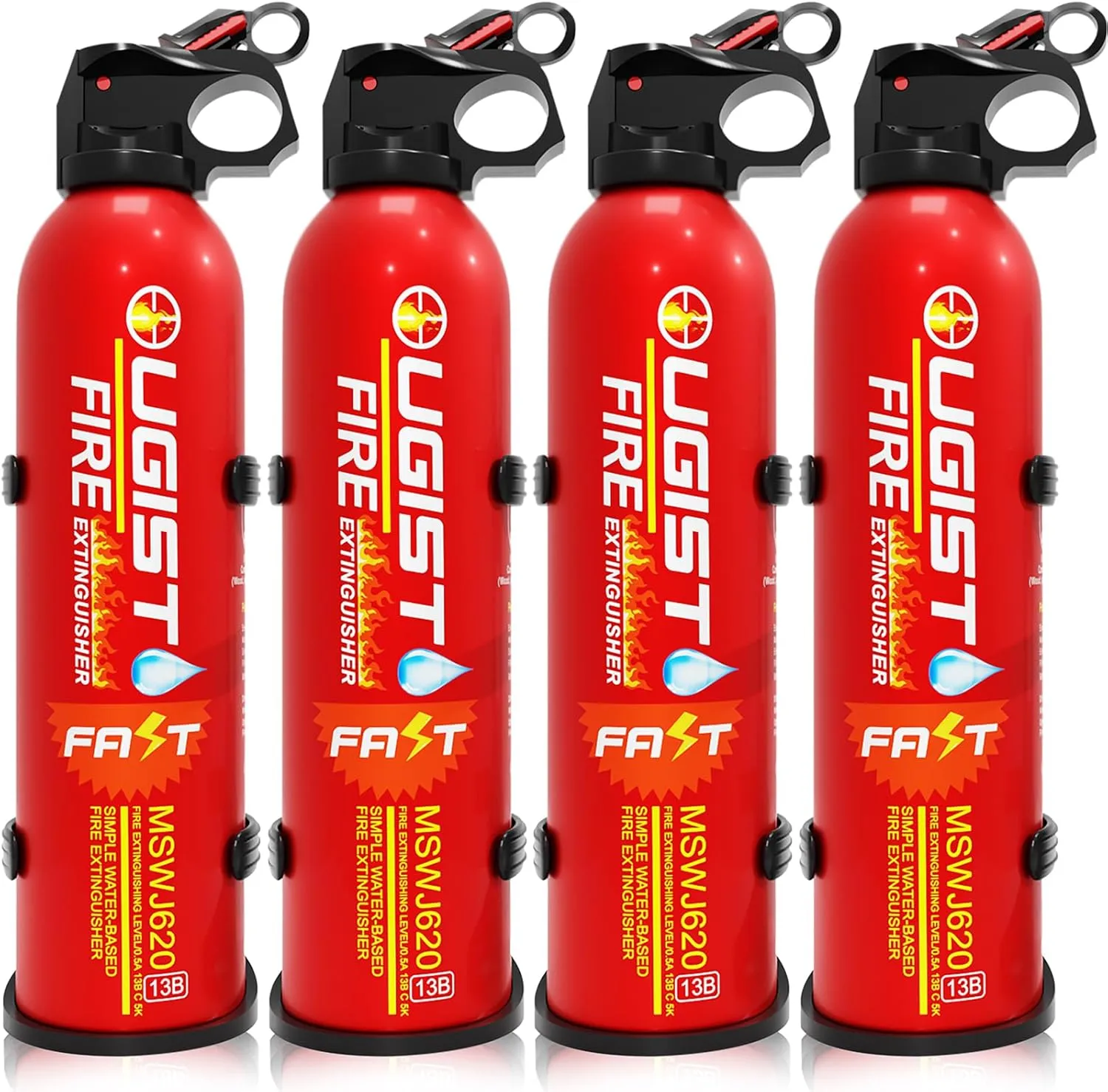 Fire Extinguisher for Home 620ml 4 Count,Can Prevent Re-lgnition,Best Suitable for Vehicle The House Car Truck Boat Kitchen Water-Based Fire Extinquishers