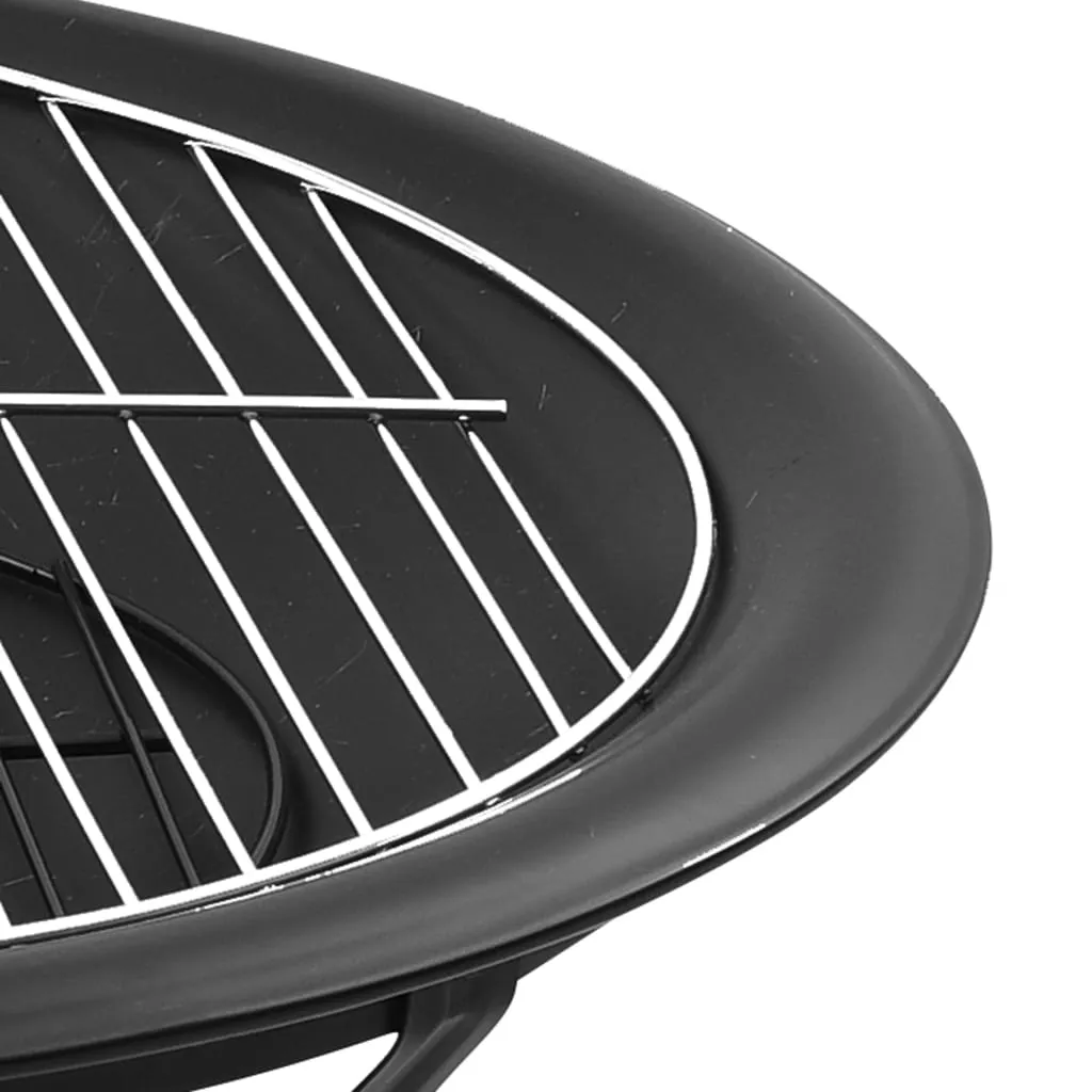 Fire Pit Fireplace for Camping Picnic Firebowl Outdoor with Poker Steel