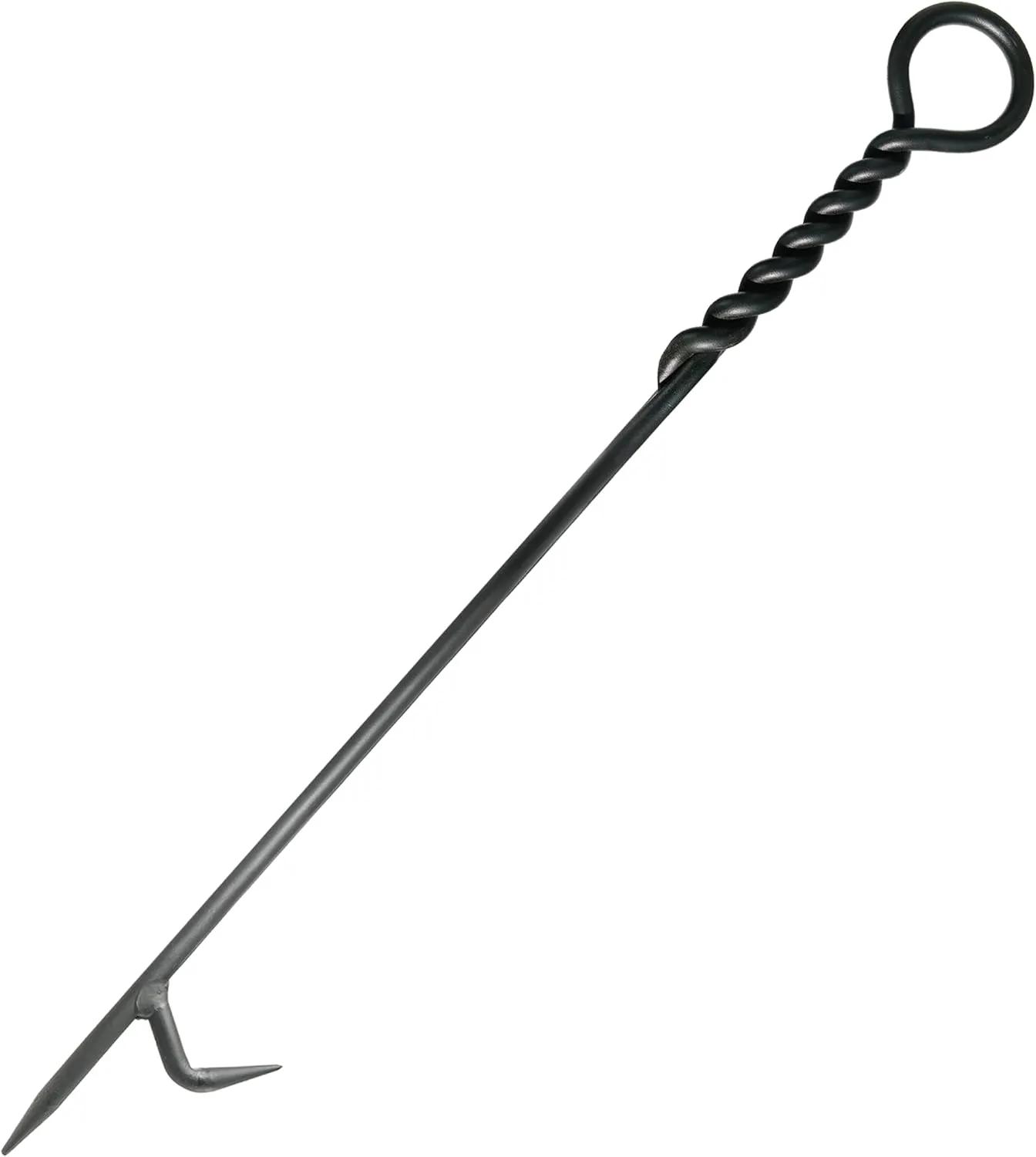 Fire Poker. 40 Inch, Strong & Sturdy and Durable One Piece Fire Pit Poker. Sturdy Extra Long Fireplace Poker with Strength. Perfect Fire Poker for Camping, Backyard Fire Pit and Fireplace.