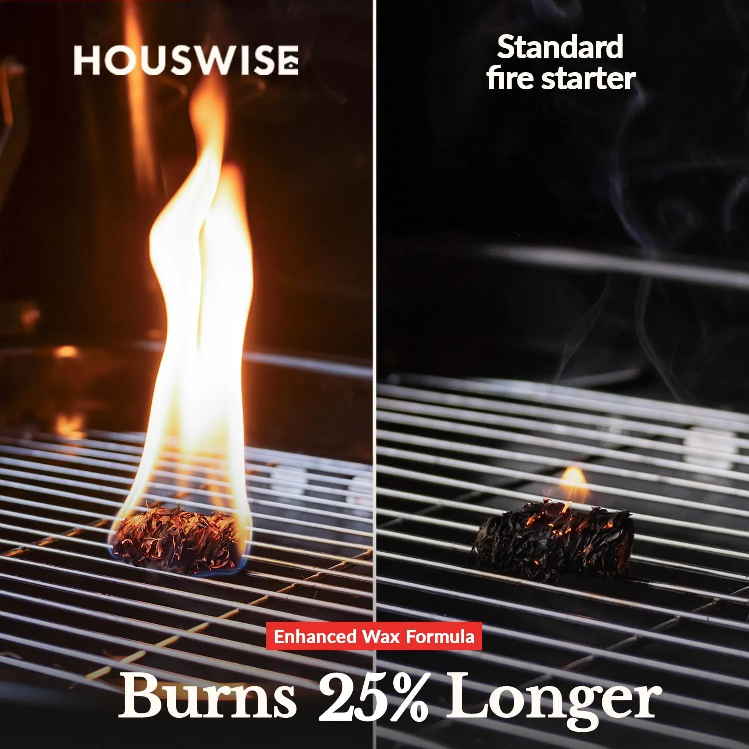 Fire Starter 100 pcs - Natural Fire Starters for Indoor & Outdoor, Firestarter for Wood Stove, Fireplace Campfires, Chimney, Grill, Pit, BBQ