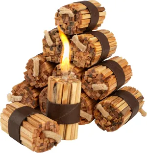 Fire Starter Sticks 20-Pack Refill - Pine Wood Firestarter Kindling Bundles - Indoor or Outdoor Fire Starters for Campfires, Grills, Wood Stoves, Firepits or Fireplaces by Kings County Tools