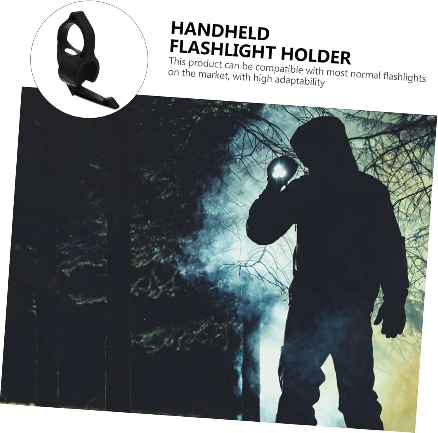 Flashlight Ring Outdoor Tools Handheld Flashlights Tools Gear Stand Film Prop Nylon Flashlight Holder Auxiliary Lighting Tool Adapter Compatible