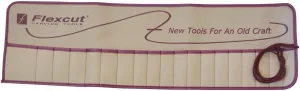 Flexcut Carving Tools, Pocket Tool Roll, Fits 18 SK Unhandled Gouges and 1 Interchangable Handle (SK200)