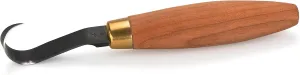 FLEXCUT Single Bevel Sloyd Hook Knife KN52 | 1095 High Carbon Steel | Ergonomic Knife Handle | Wood Carving Tools Ideal for Carving Spoons & Hollowing Bowls | Made in USA