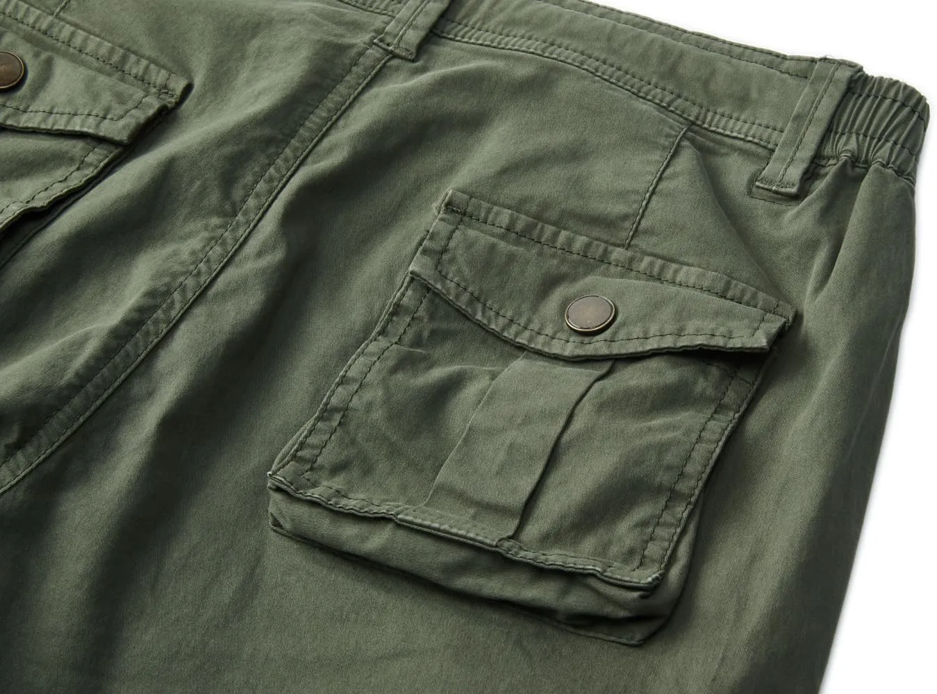 FOURSTEEDS Women's Mid Rise Cargo Capris Elastic Waist Drawstring Multi Pocket Working Tactical Hiking Cropped Cargo Pants