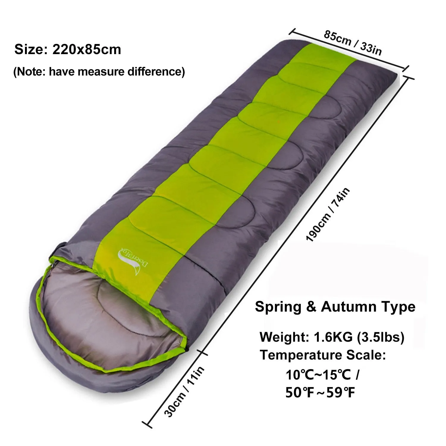Fox Camping Sleeping Bag Lightweight