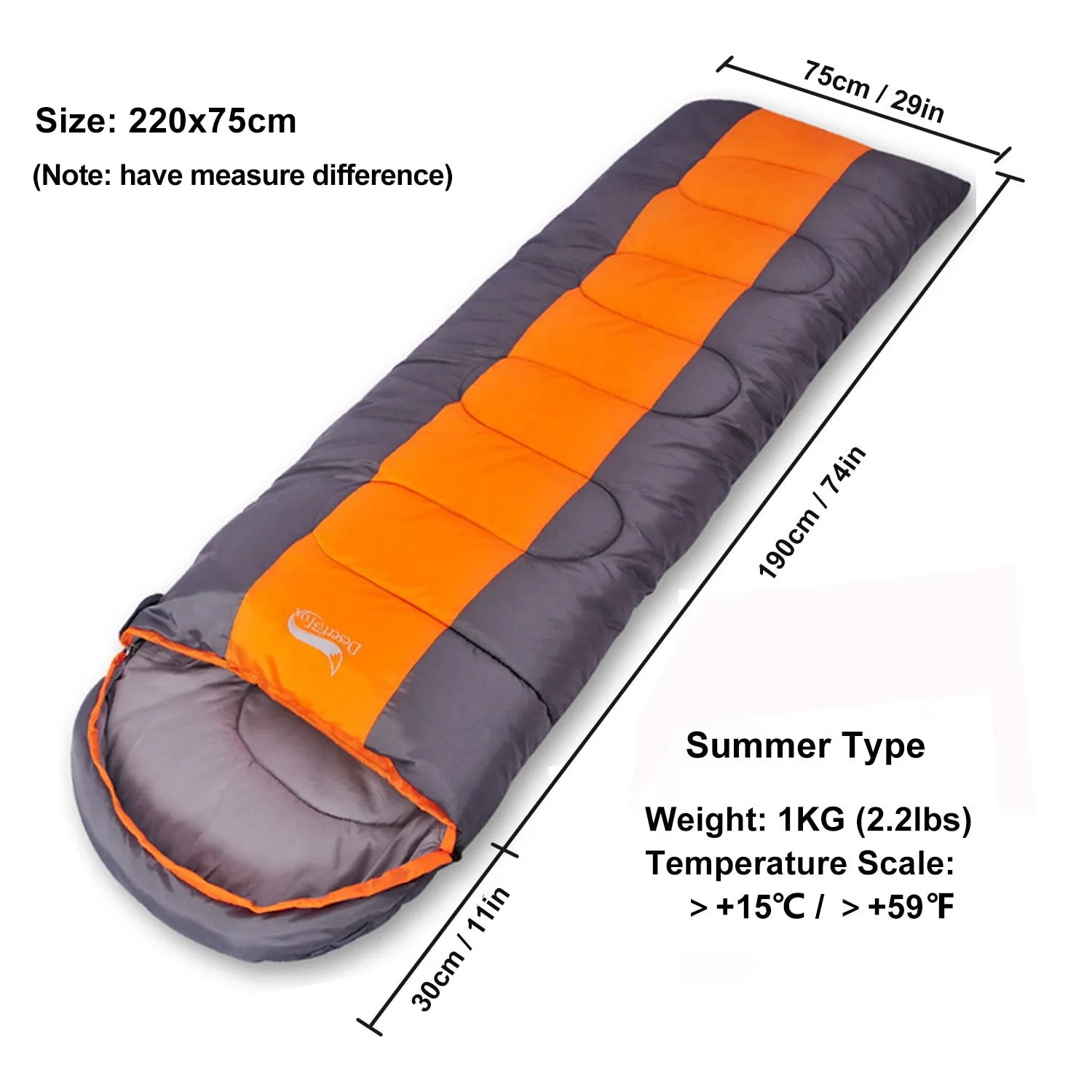 Fox Camping Sleeping Bag Lightweight