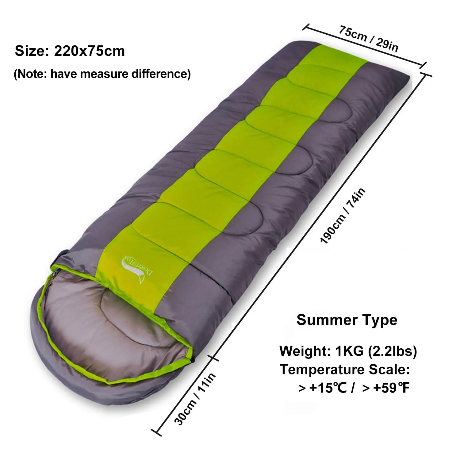 Fox Camping Sleeping Bag Lightweight