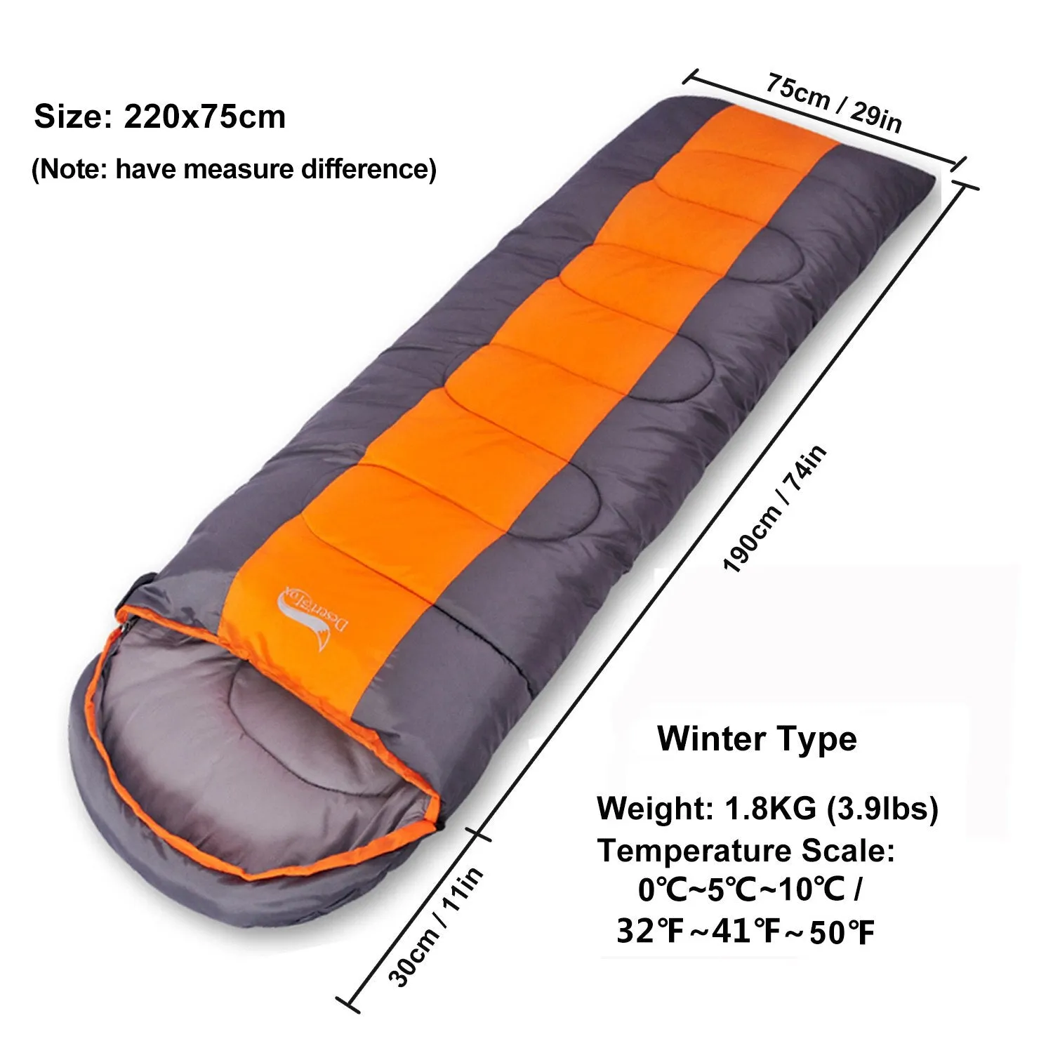 Fox Camping Sleeping Bag Lightweight