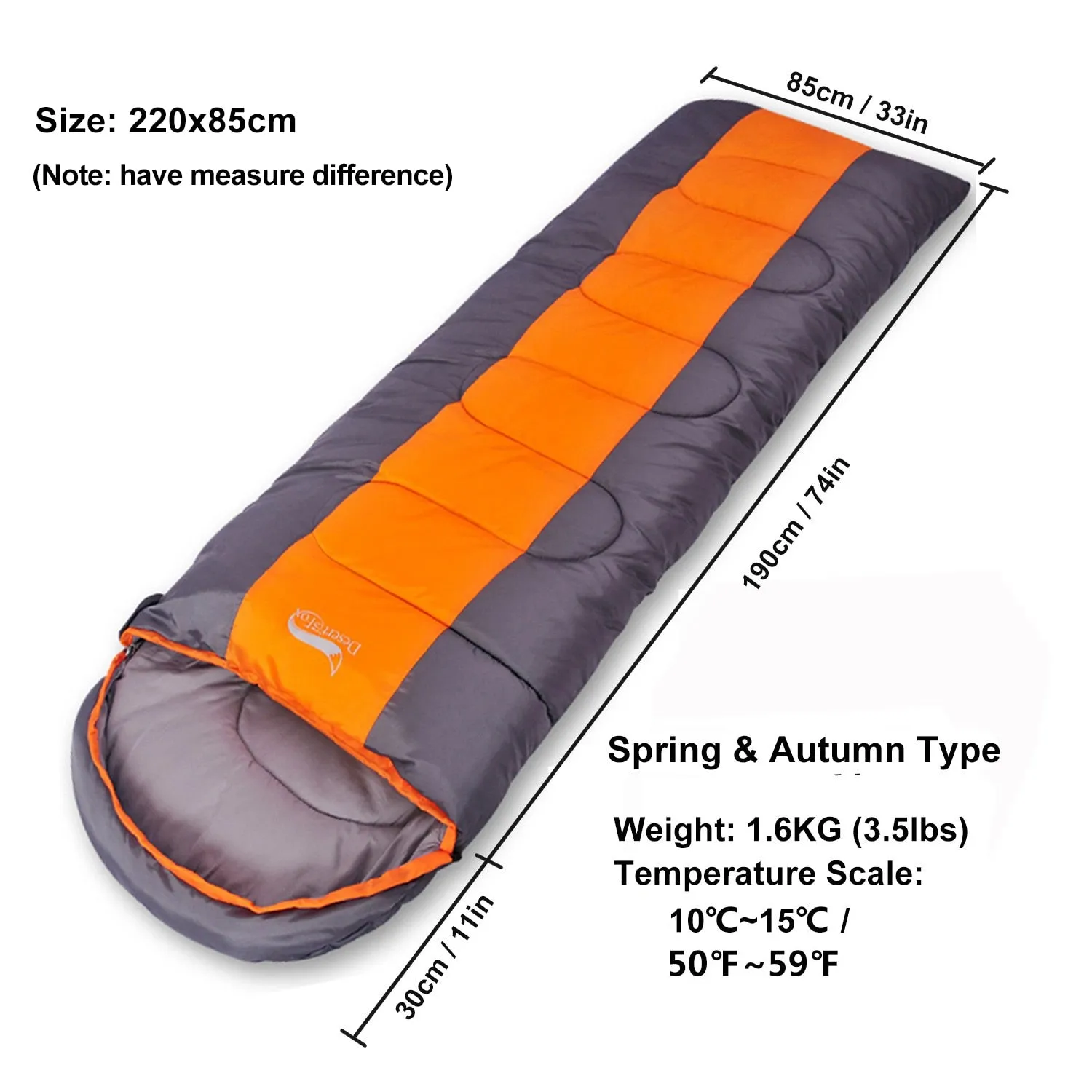 Fox Camping Sleeping Bag Lightweight