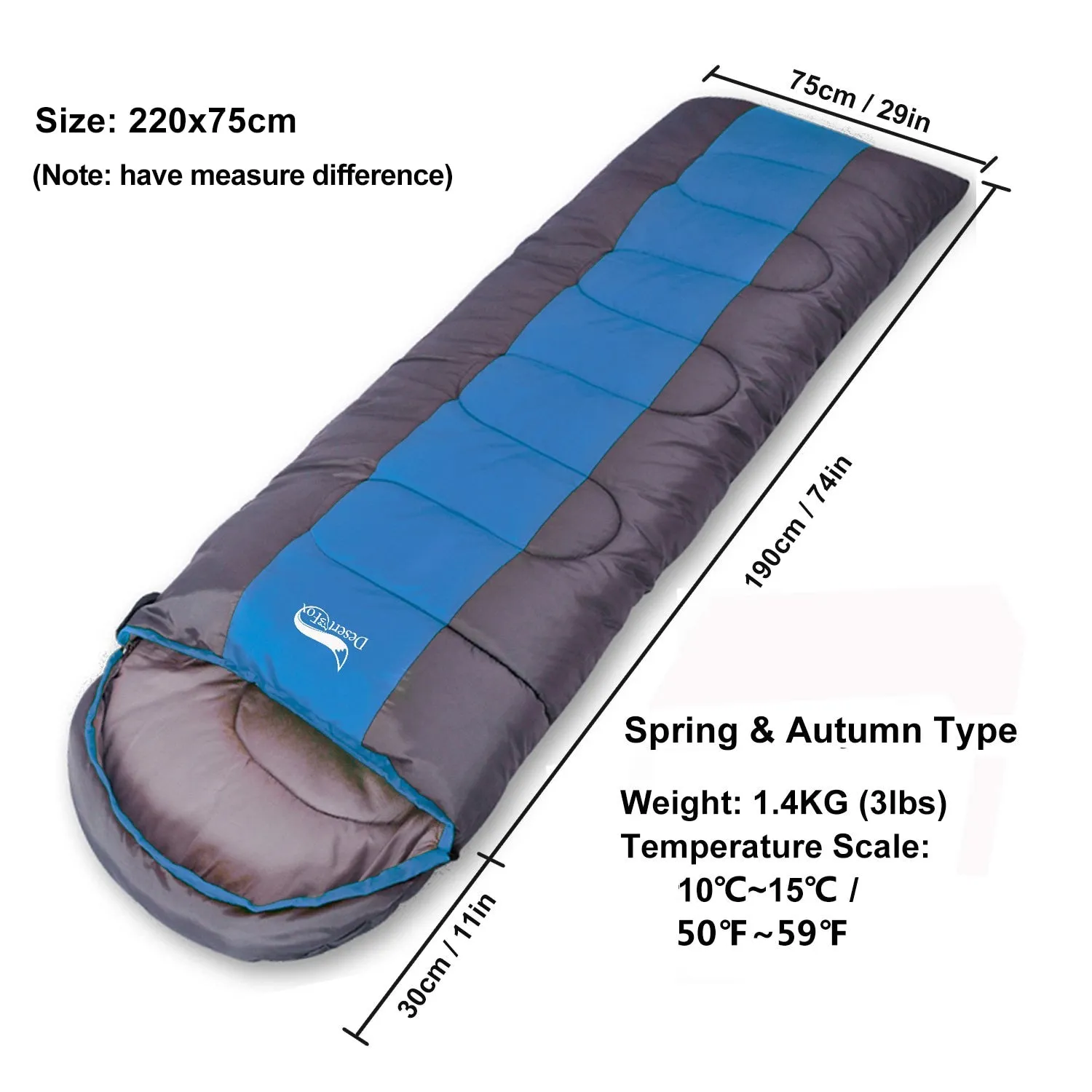 Fox Camping Sleeping Bag Lightweight
