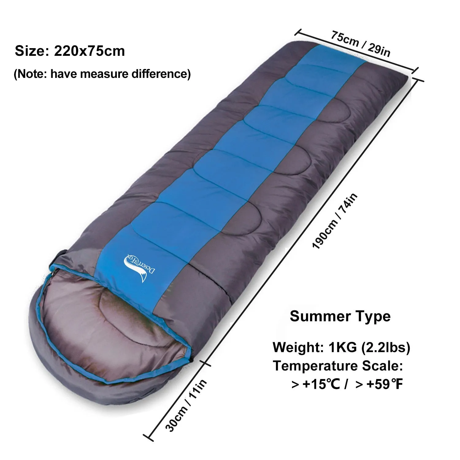 Fox Camping Sleeping Bag Lightweight