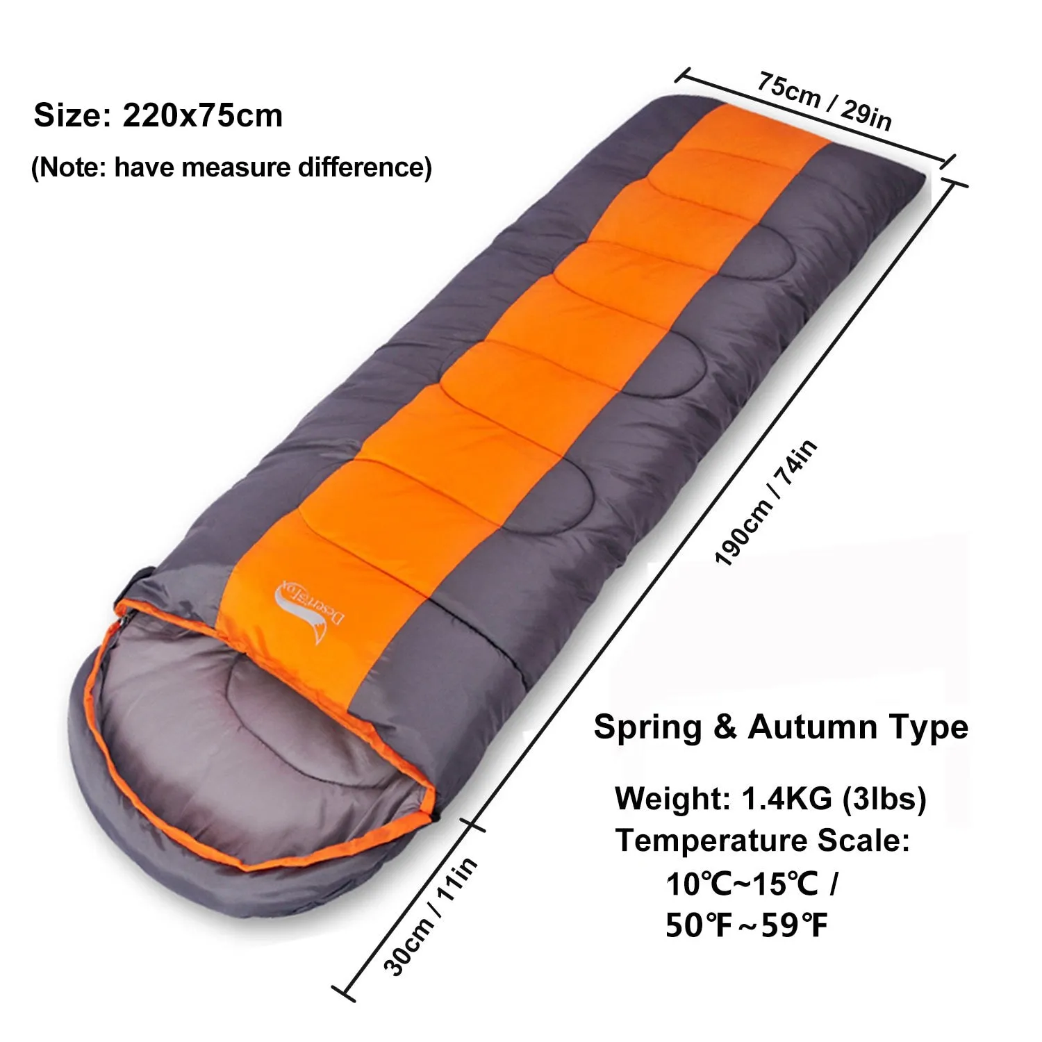 Fox Camping Sleeping Bag Lightweight