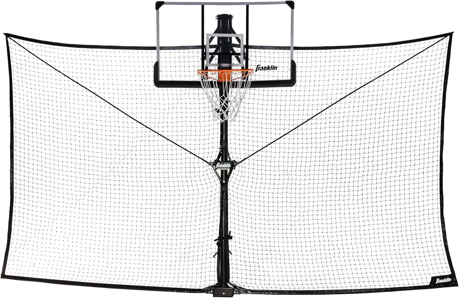 Franklin Sports XL Defender Pro Basketball Rebounder Nets – Rebounding Net for Outdoor   Driveway Basketball Hoops