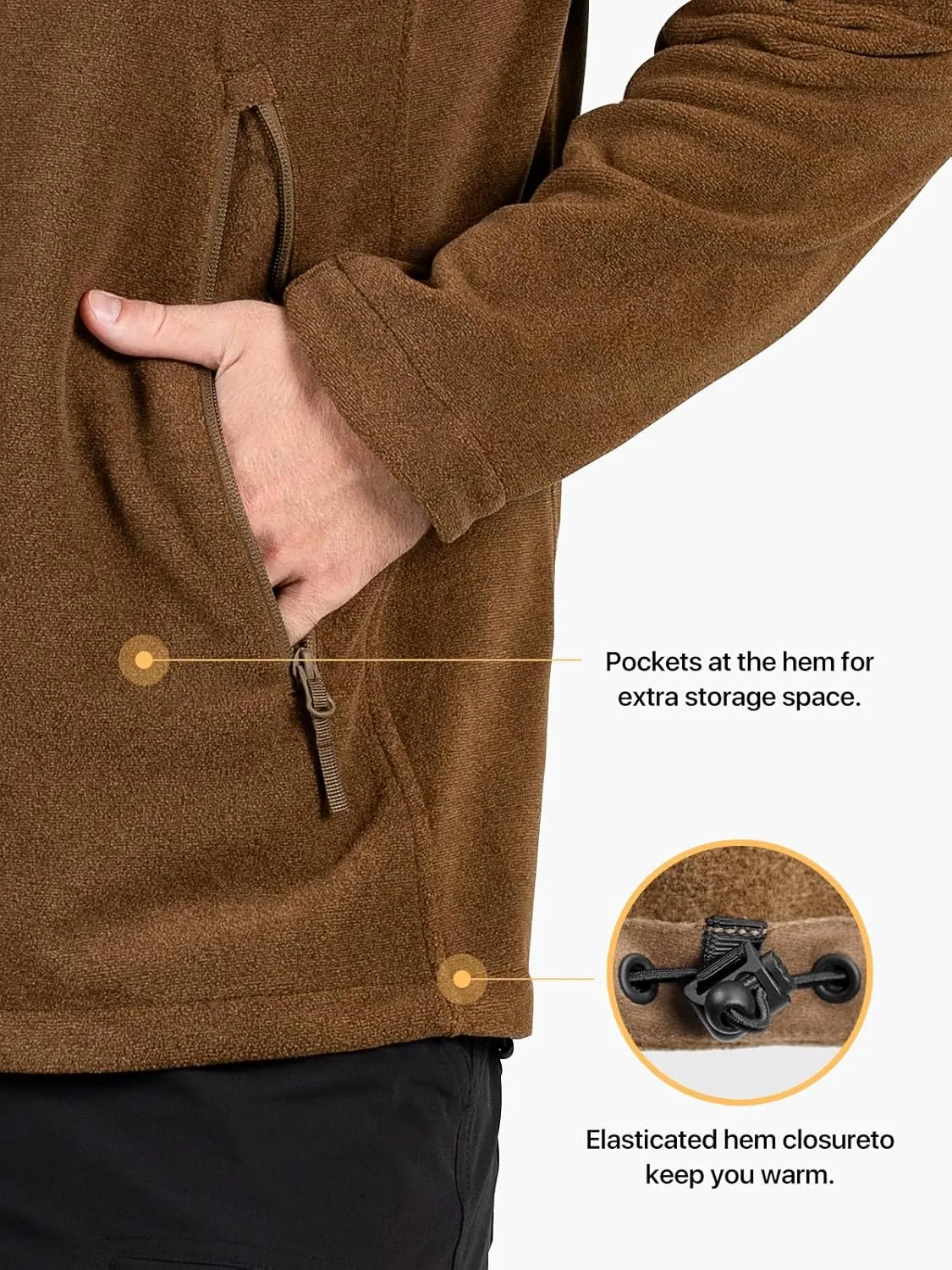 FREE SOLDIER Men's Tactical Fleece Jacket Full Zip Up Light Spring Jackets lightweight Military Coats For Outdoor