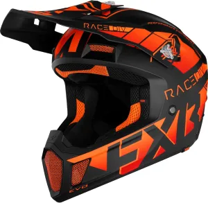 FXR Clutch Evo Helmet Lightweight Vent Quick Release Optional Winter Kit Orange FMVSS 218 - X-Small