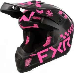 FXR Clutch Gladiator Helmet Open Face Ventilated Optional Winter Kit Pink FMVSS 218 - X-Large