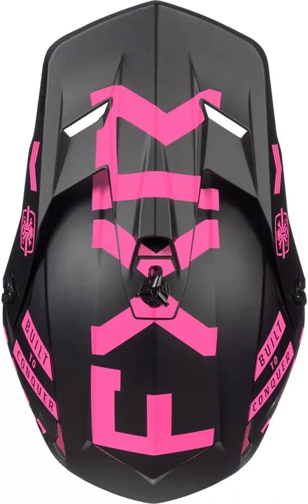 FXR Clutch Gladiator Helmet Open Face Ventilated Optional Winter Kit Pink FMVSS 218 - X-Large
