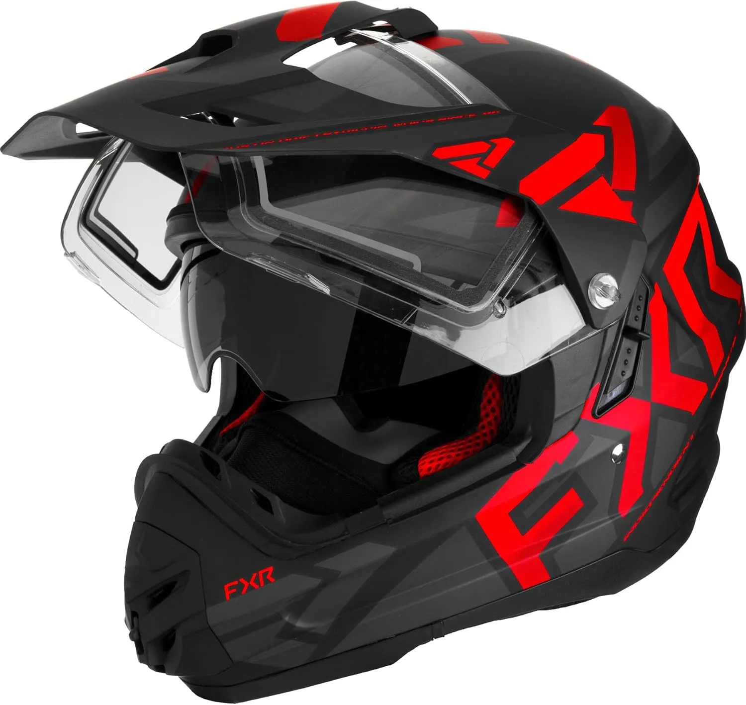 FXR Torque X Team Electric Shield Helmet 2025 (Black/Red - Medium)