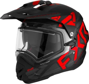 FXR Torque X Team Electric Shield Helmet 2025 (Black/Red - Medium)