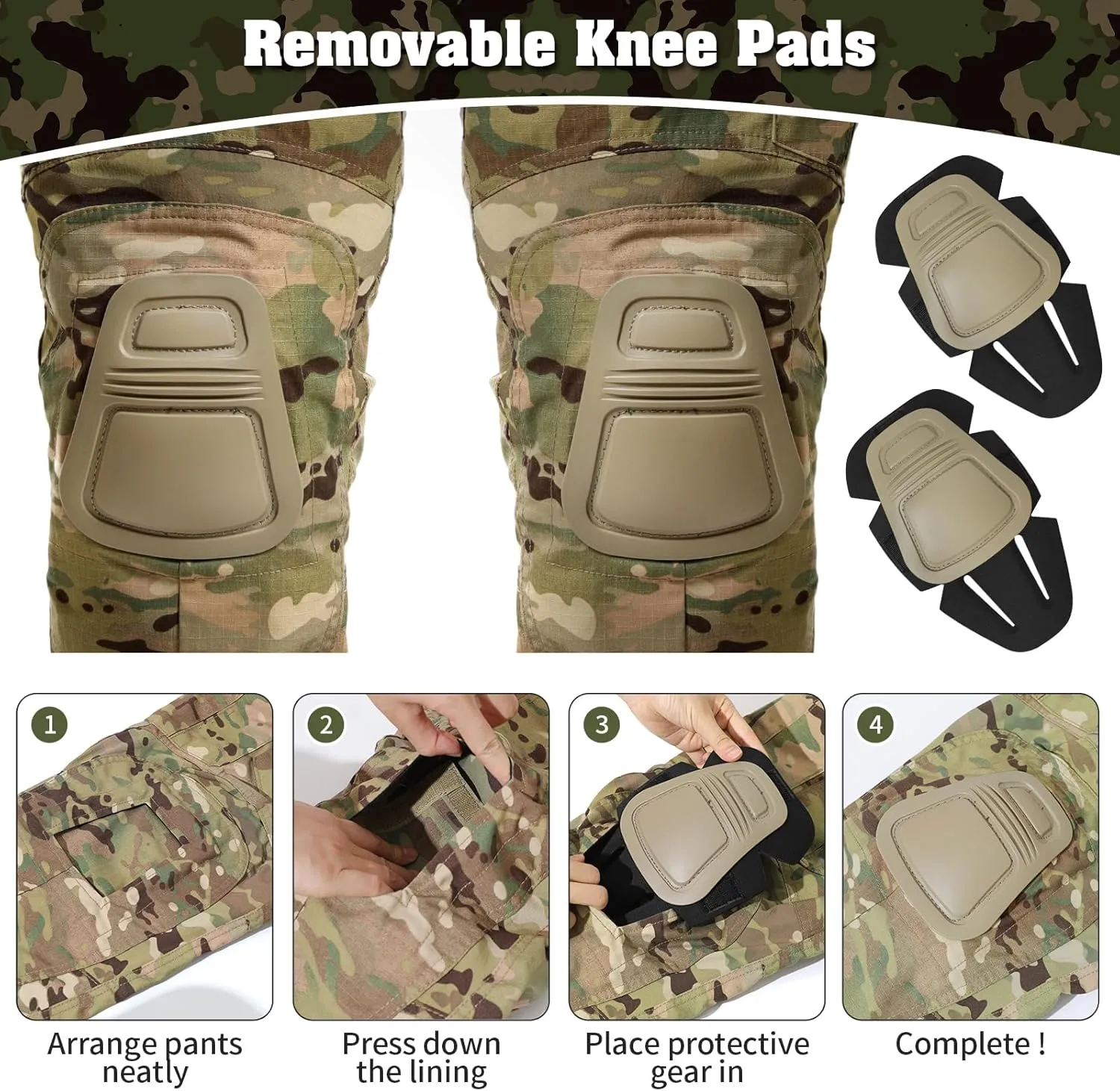 G3 Combat Pant, Men's Military Tactical Camouflage Clothing, Multi-Pocket Rip-Stop Hunting Hiking Paintball