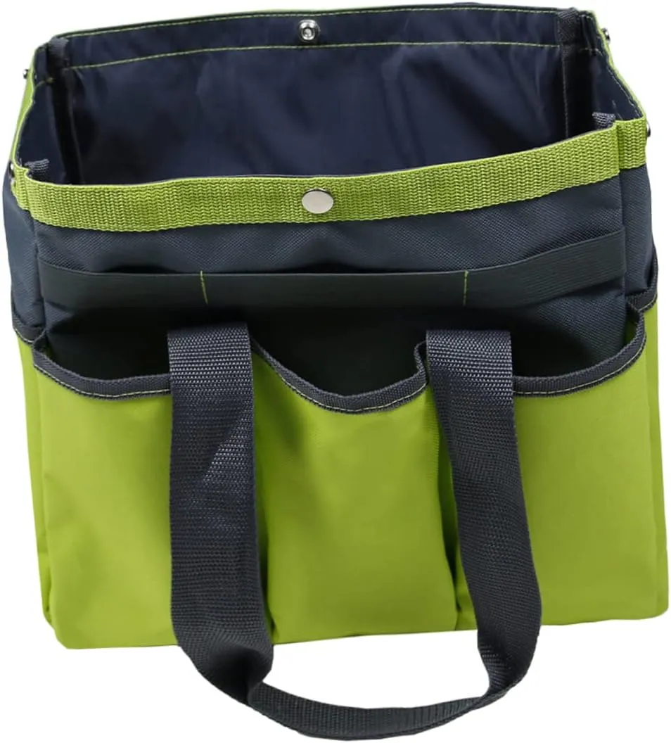 Garden Tool Organizer Oxford Fabric Gardening Tote Bag 5 Pockets Tool Bags Easy to Carry