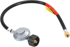 GasSaf 6 Feet Low Pressure Propane Regulator with CSA Certified LPG Hose Most LP Gas Grill, Heater and Fire Pit Table，CSA Certified