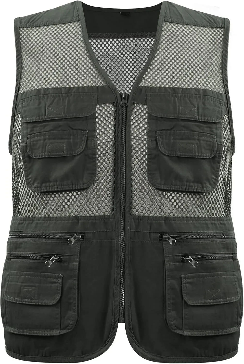 Gihuo Men's Fishing Safari Vest with Pockets for Summer Travel