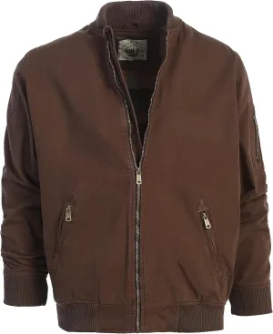 Gioberti Men's 100% Cotton Sportwear Full Zipper Twill Bomber Jacket