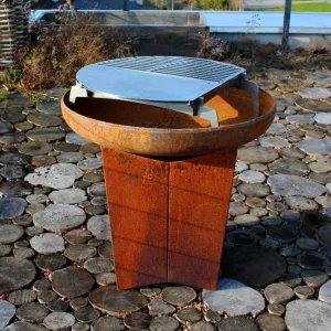 Goanna Fire Pit 65cm & Barramundi BBQ