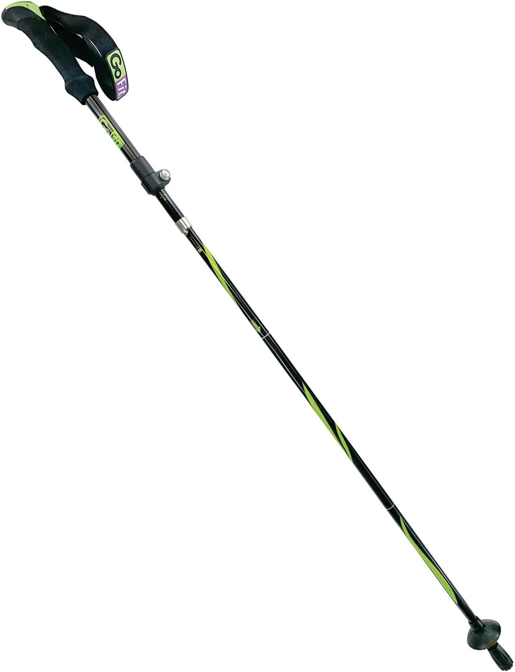GoFit GoTrek Trekking Poles, Black, Pair