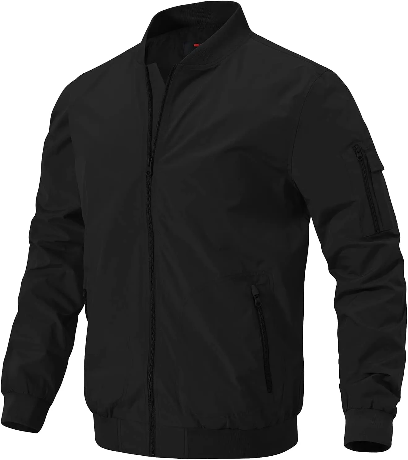 Gopune Men's Windproof Bomber Jacket Lightweight Windbreaker Outdoor Golf Fashion Coat