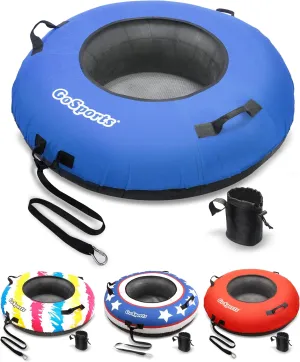 GoSports 44 Inch Heavy-Duty River Tube with Premium Canvas Cover - Choose Your Style - Commercial Grade River Tube