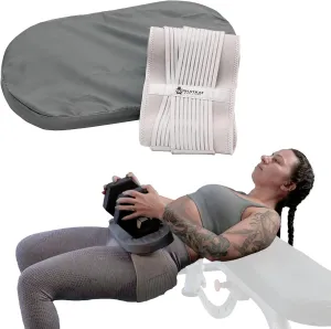 Hip Thrust Pad Women Velcro | Grey Barbell Cover Dumbbell Kettlebells | Thick Protection HIPS Sciatic Lower Back | Booty Glute Hip Thrusts Non-Slip | Lightweight Portable