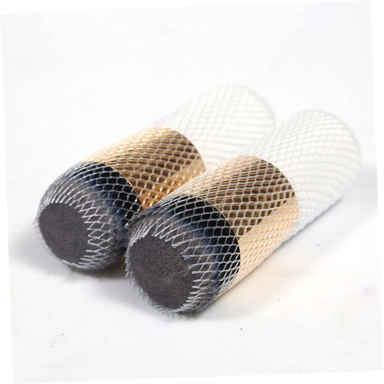 Housoutil 3sets Travel Makeup Brushes Brush Mesh Cover Set Protectors Make up Cover Reusable 100pcs*3