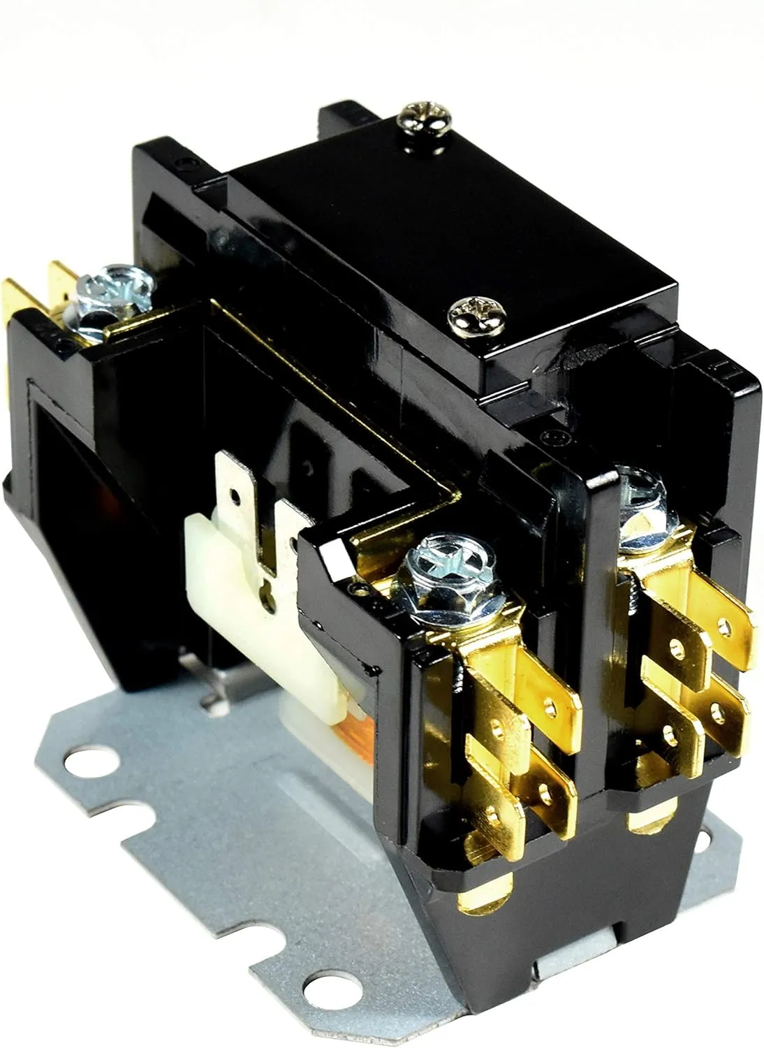 HQRP Single Pole / 1 Pole 30 Amp Coil 24-Volt Condenser Contactor Compatible with Carrier Payne Bryant HN51KC024, Trane C147094P02 1P030024V Replacement, UL Listed