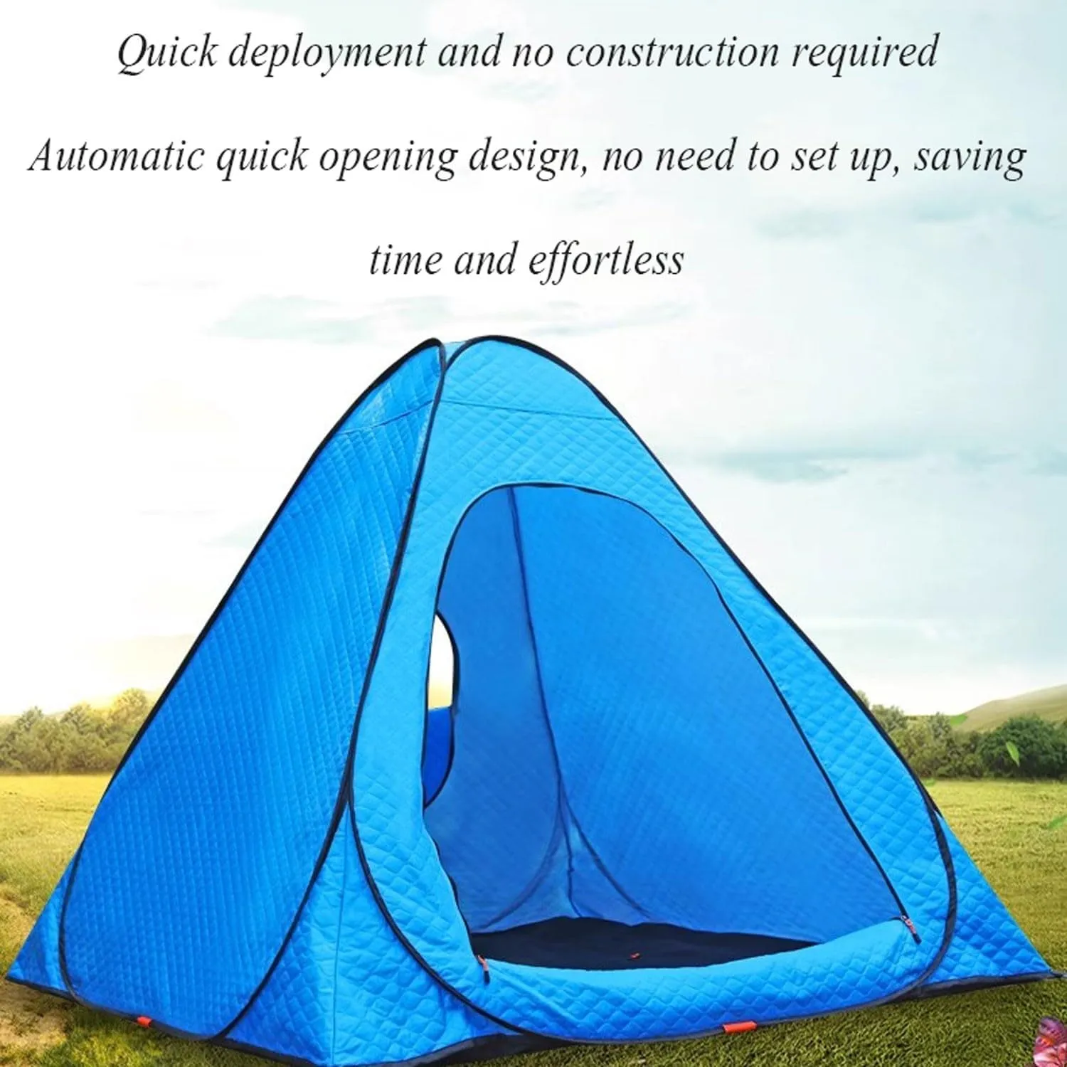 ice Fishing Tent ice Fishing shelter Insulated Outdoor Winter Fishing Tent, Single Ice Fishing Tent(Color:2)