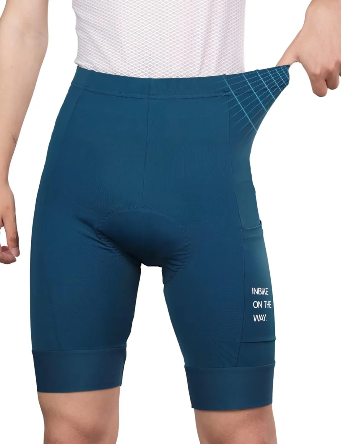 INBIKE Bike Shorts for Men, 3D Padded Breathable Cycling Shorts, Quick Dry Lightweight Biking Bicycle Shorts with 2 Pockets
