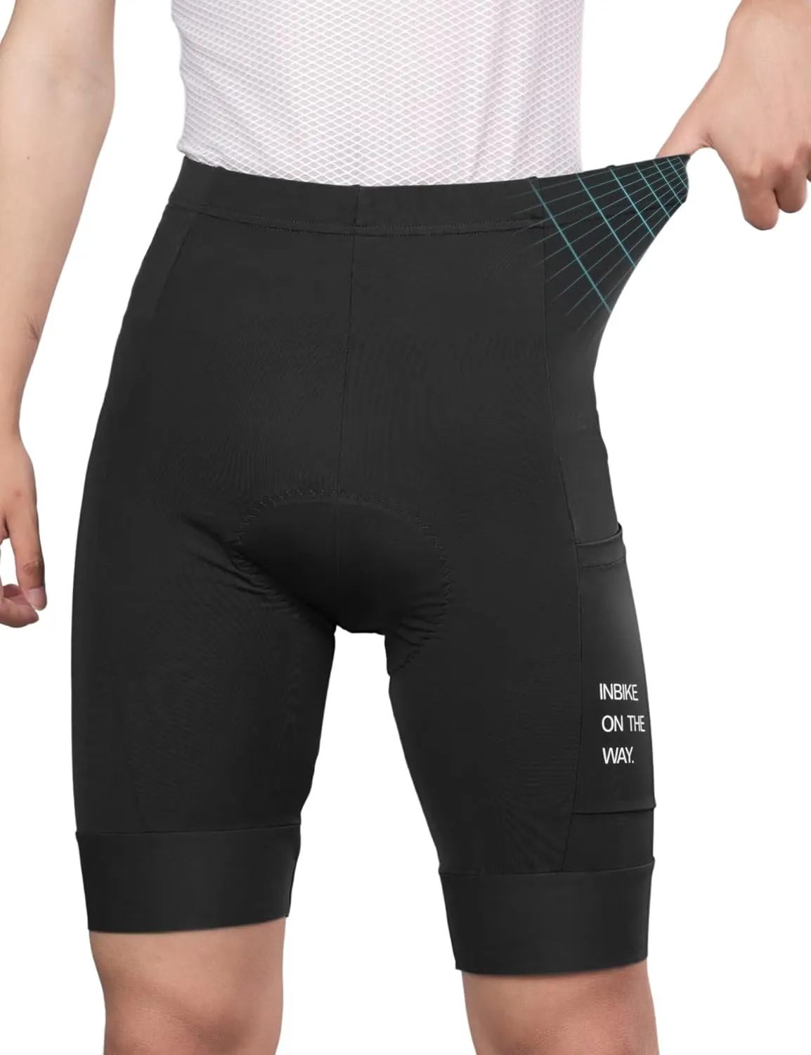 INBIKE Bike Shorts for Men, 3D Padded Breathable Cycling Shorts, Quick Dry Lightweight Biking Bicycle Shorts with 2 Pockets
